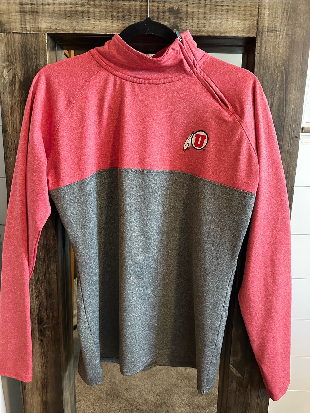 Women’s University of Utah Utes Quarter Zip Pullover L Rivalry Threads 91 Logo